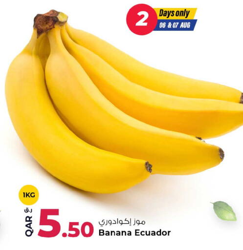 Banana from Ecuador available at روابي هايبرماركت in قطر - الشمال