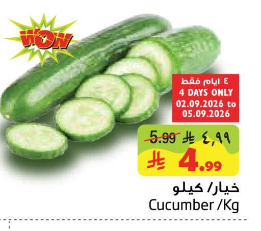Cucumber available at ليان هايبر in مملكة العربية السعودية, السعودية, سعودية - الخبر‎