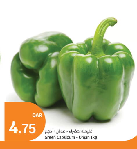 Green Capsicum from Oman available at City Hypermarket in Qatar - Al Shamal