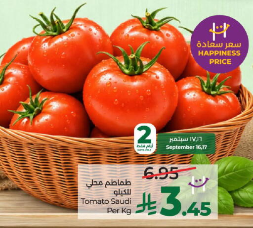 Tomato from Saudi Arabia available at لولو هايبرماركت in مملكة العربية السعودية, السعودية, سعودية - الطائف