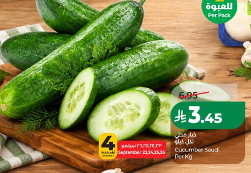 Cucumber from Saudi Arabia available at لولو هايبرماركت in مملكة العربية السعودية, السعودية, سعودية - الخبر‎