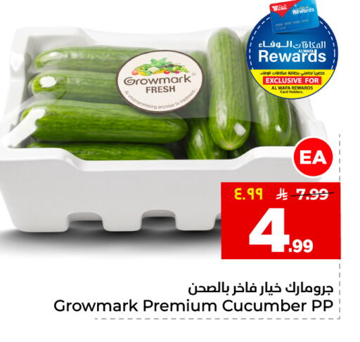 Cucumber available at Hyper Al Wafa in KSA, Saudi Arabia, Saudi - Jeddah