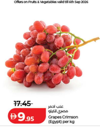 Grapes from Egypt available at Lulu Hypermarket in UAE - Dubai