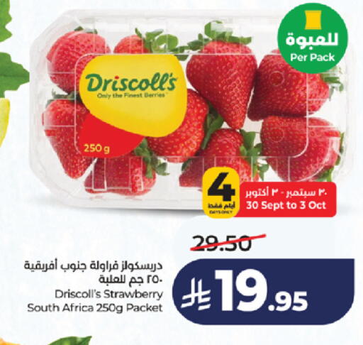 Strawberry from South Africa available at LULU Hypermarket in KSA, Saudi Arabia, Saudi - Khamis Mushait