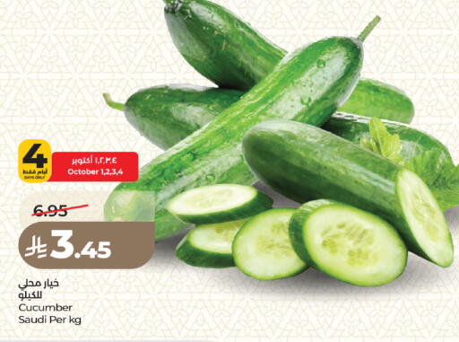 Cucumber from Saudi Arabia available at لولو هايبرماركت in مملكة العربية السعودية, السعودية, سعودية - جدة