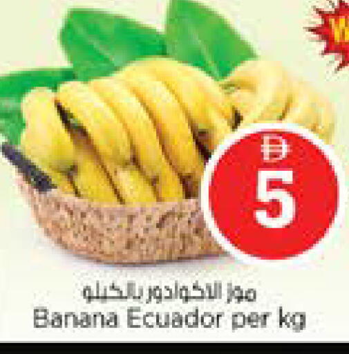 Banana from Ecuador available at نستو هايبرماركت in الإمارات العربية المتحدة , الامارات - الشارقة / عجمان