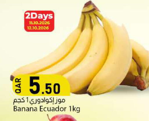 Banana from Ecuador available at دانا ماركت in قطر - الوكرة