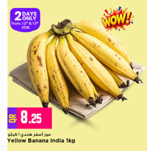 Banana from India available at Marza Hypermarket in Qatar - Al Wakra