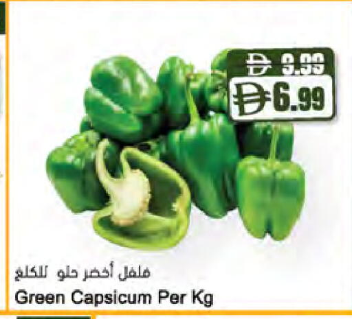 Green Capsicum متوفر لدى المايا سوبرماركت في الإمارات العربية المتحدة , الامارات - دبي