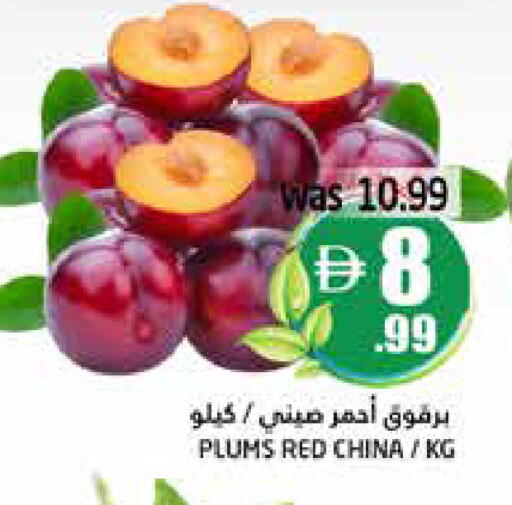Plums from China available at هايبر ماركت باسونز in الإمارات العربية المتحدة , الامارات - ٱلْفُجَيْرَة‎