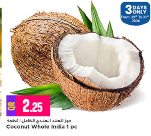 Coconut from India available at Marza Hypermarket in Qatar - Al Rayyan