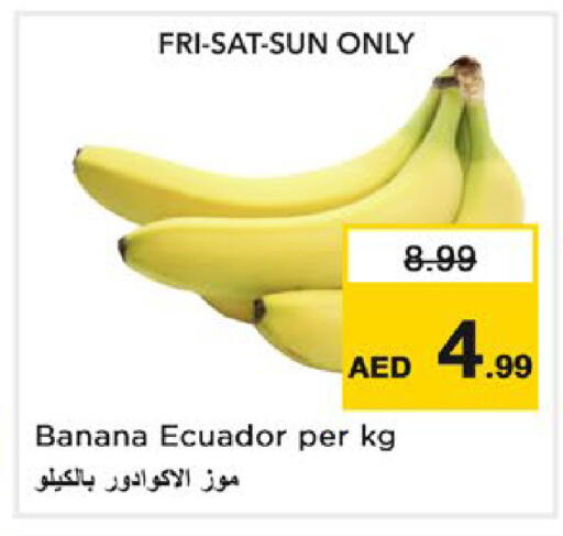 Banana from Ecuador available at Nesto Hypermarket in UAE - Dubai