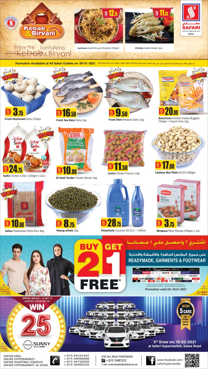 Safari Hypermarket One Day Offer in Qatar Offers Qatar. Only On 9th