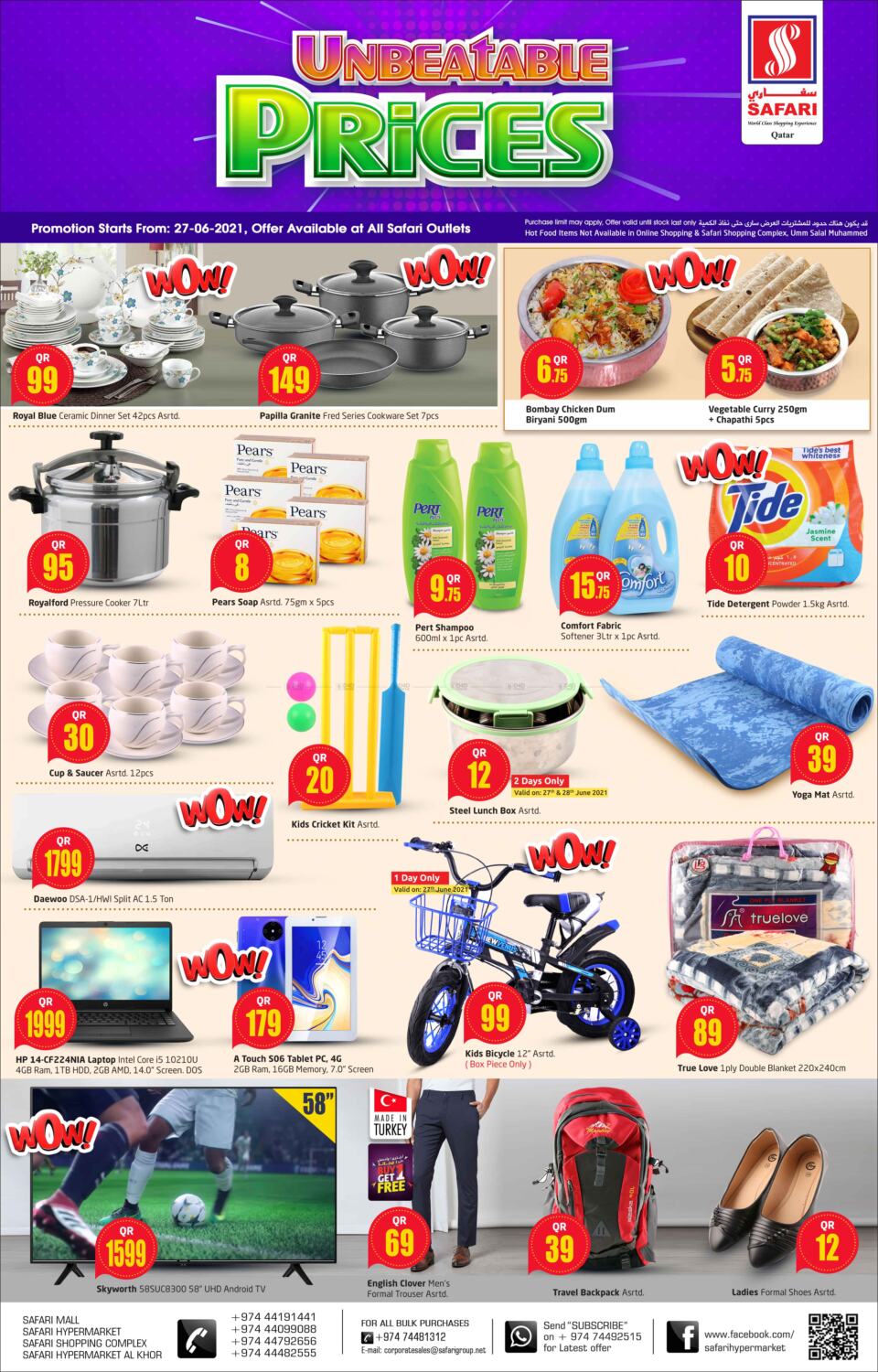 Safari Hypermarket Unbeatable Prices in Qatar Offers Qatar. Till 30th