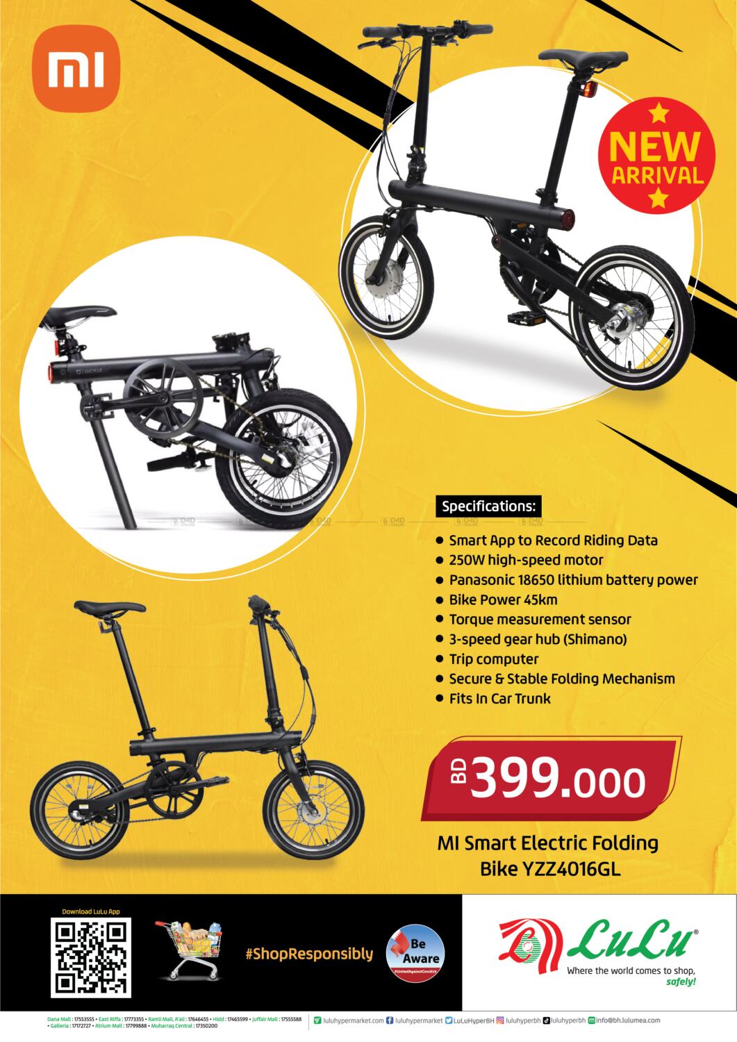 LuLu Hypermarket Mi Bikes New Arrvial in Bahrain. Until Stock Last
