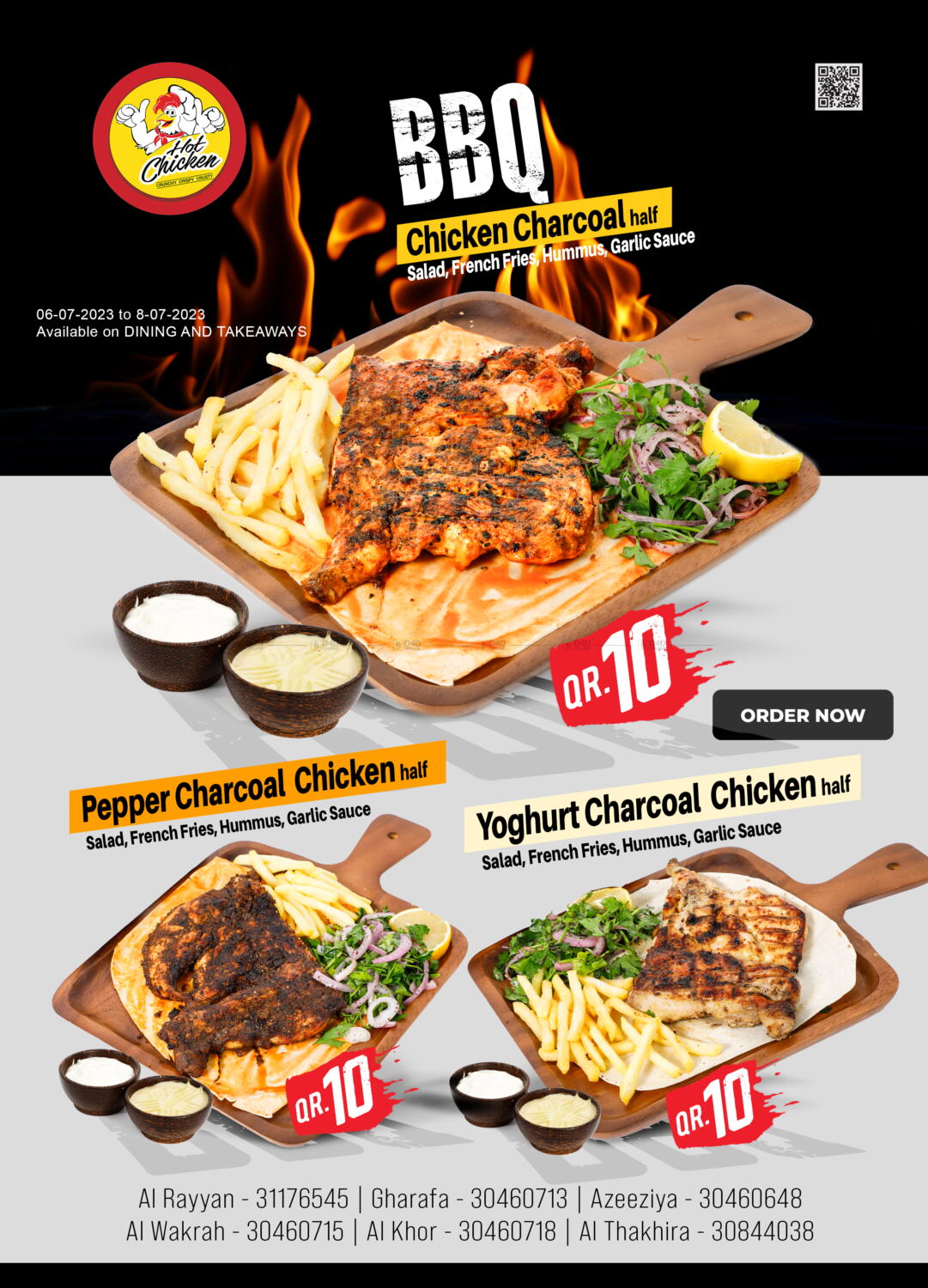 Hot Chicken Special Offer in Qatar Doha. Till 8th July