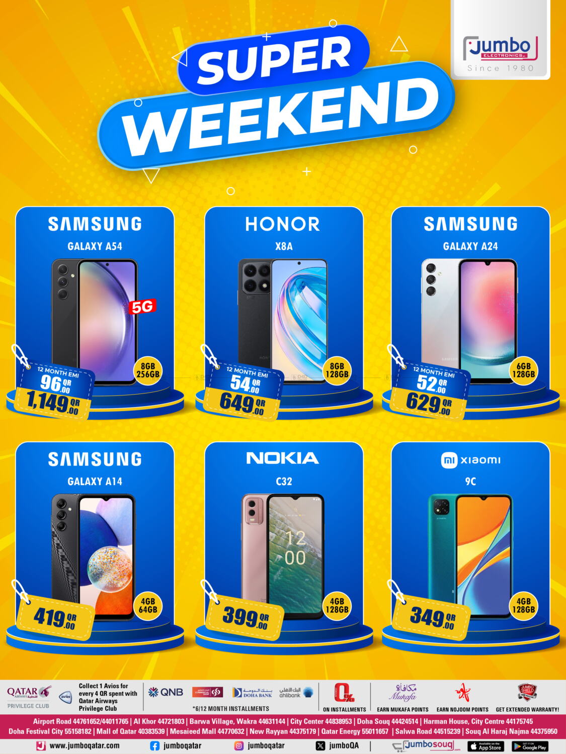 Jumbo Electronics Super Weekend in Qatar Doha. Till 14th October