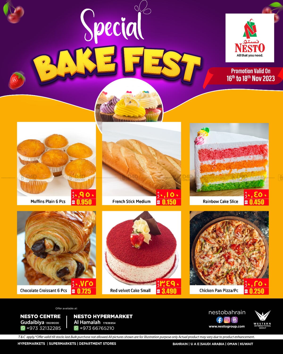 NESTO Bake Fest in Bahrain. Till 18th November