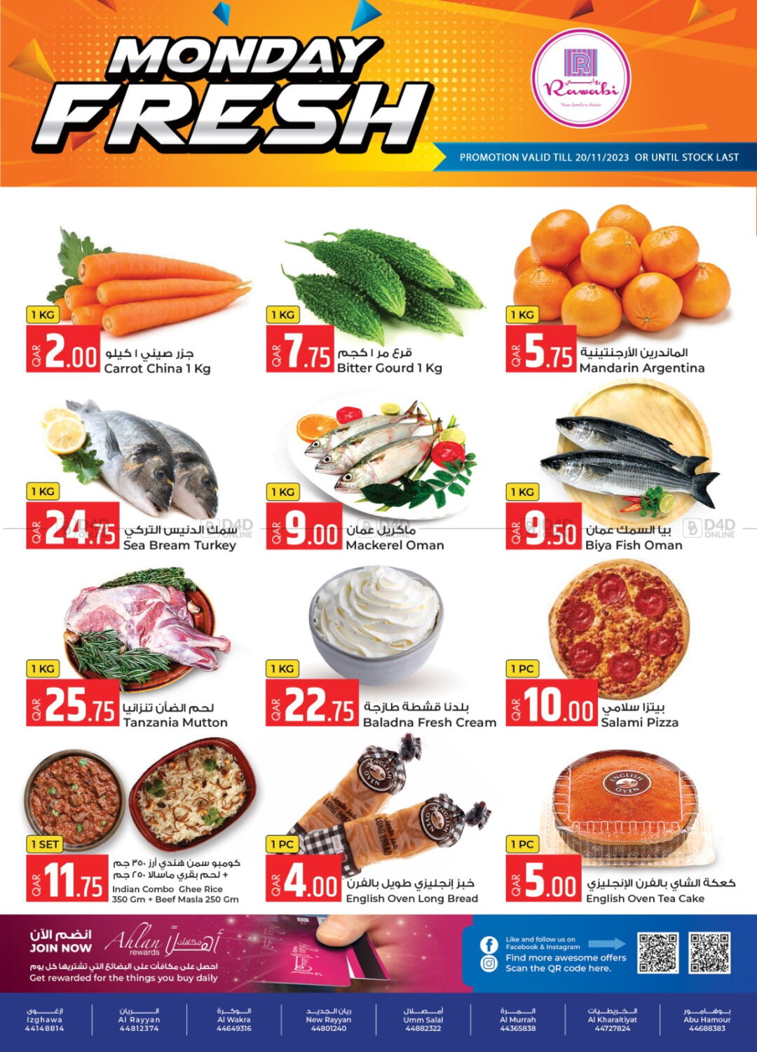 Rawabi Hypermarkets Monday Fresh In Qatar - Doha. Only On 20th November