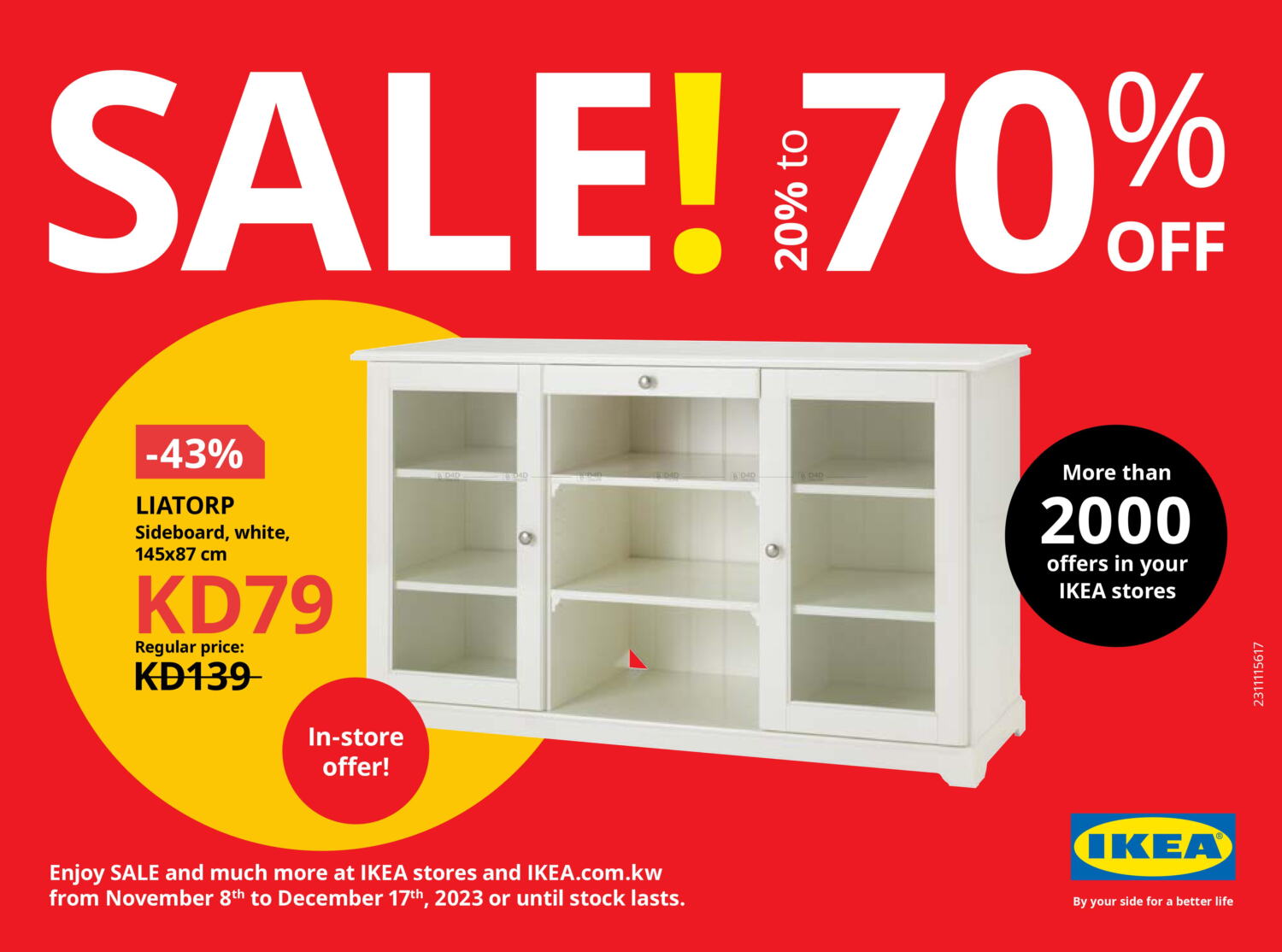 IKEA Sale! 20to 70Off in Kuwait Kuwait City. Till 17th December