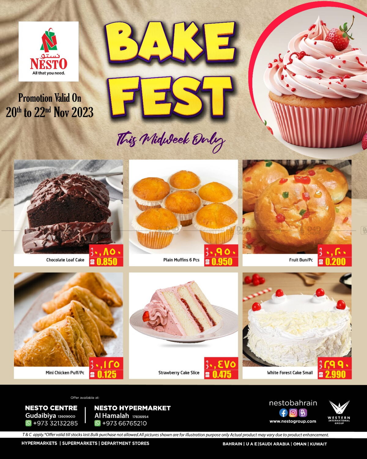 NESTO Bake Fest in Bahrain. Till 22nd November