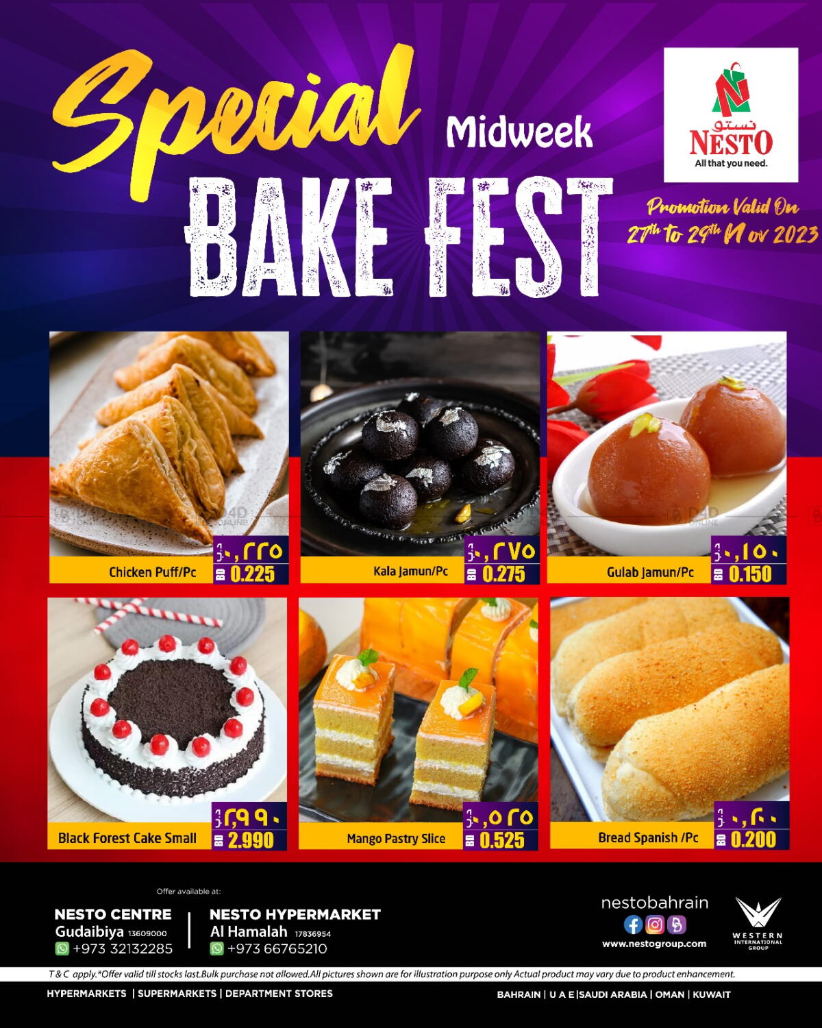 NESTO Special Midweek Bake Fest in Bahrain. Till 29th November