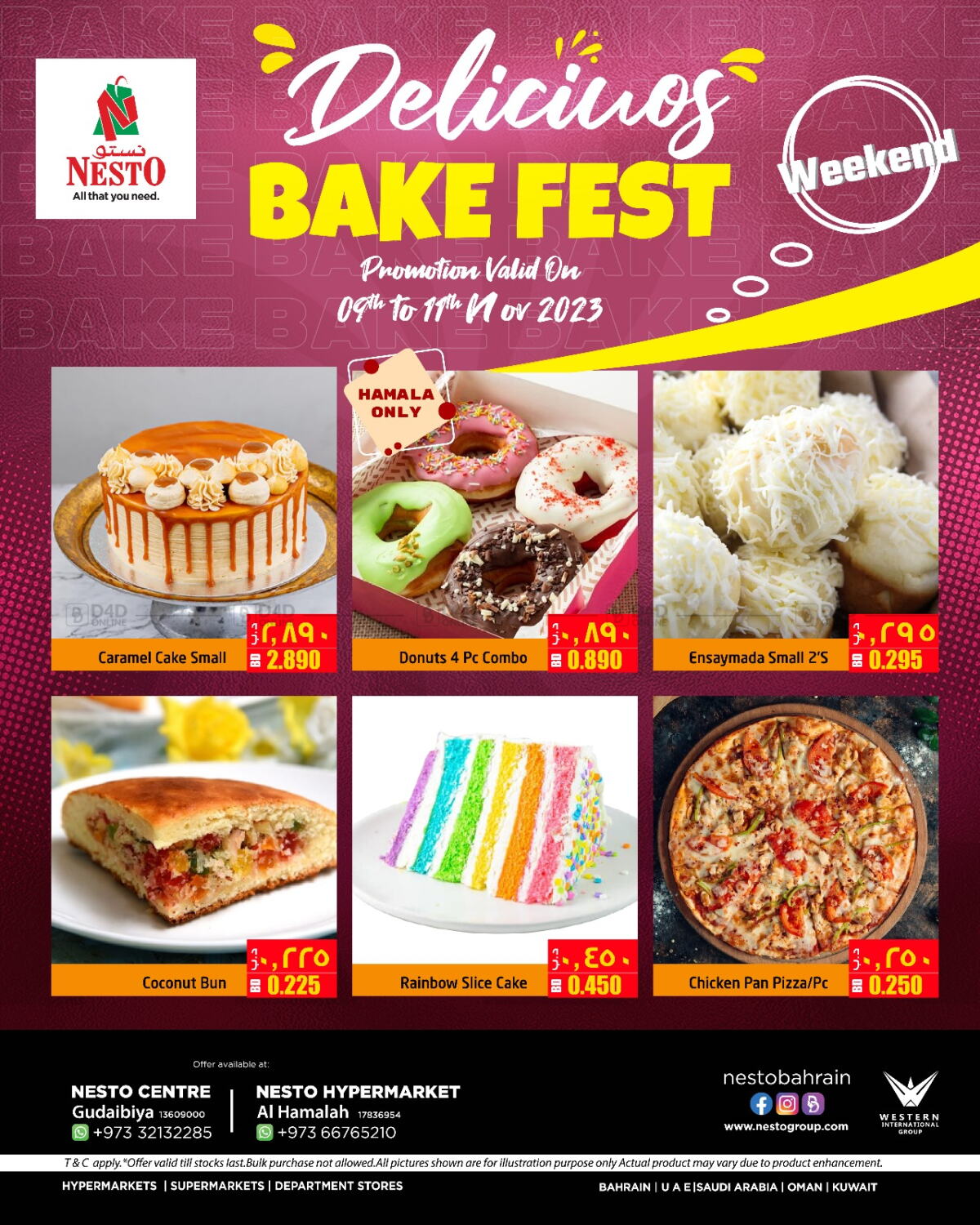 NESTO Delicious Bake fest in Bahrain. Till 11th November