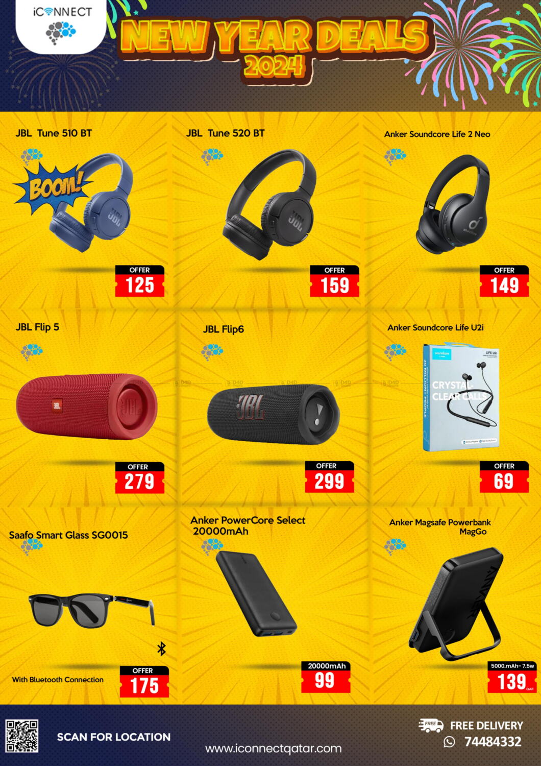 iCONNECT New Year Deals 2024 in Qatar Doha. Till 3rd January