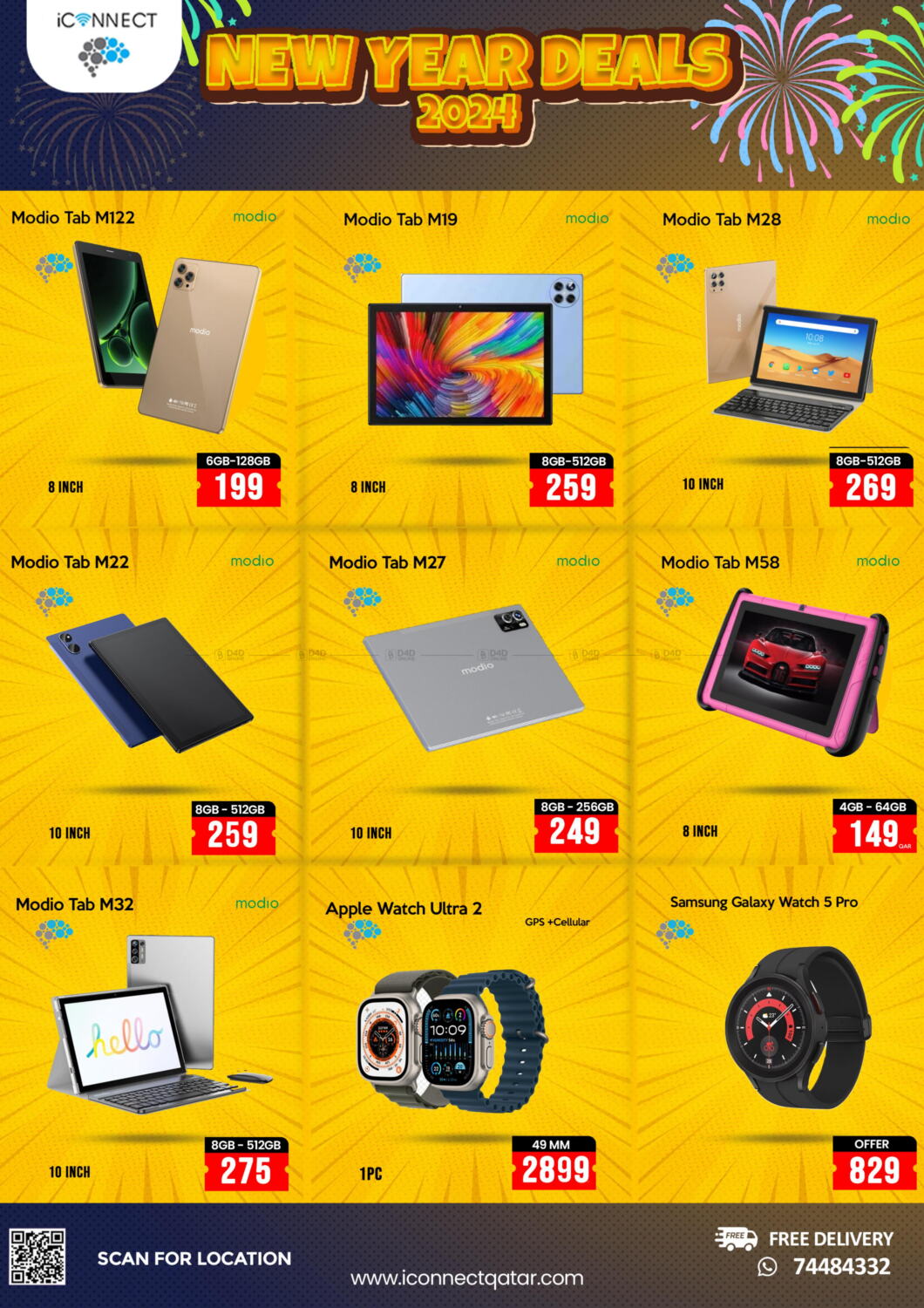 iCONNECT New Year Deals 2024 in Qatar Doha. Till 3rd January