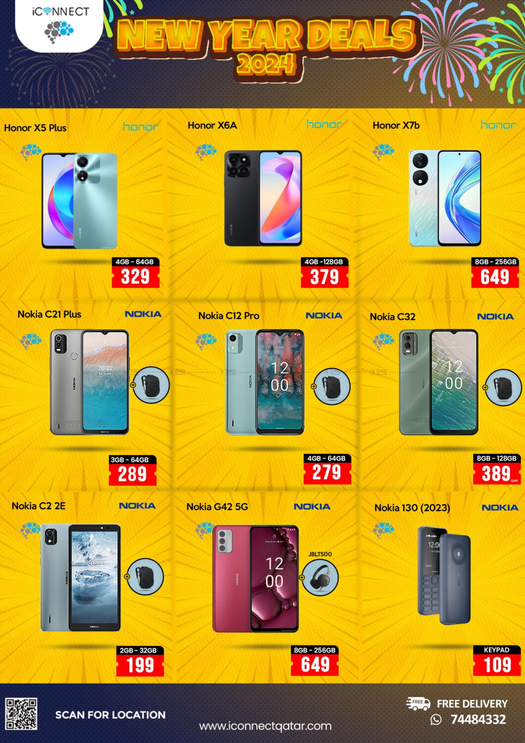 iCONNECT New Year Deals 2024 in Qatar Doha. Till 3rd January