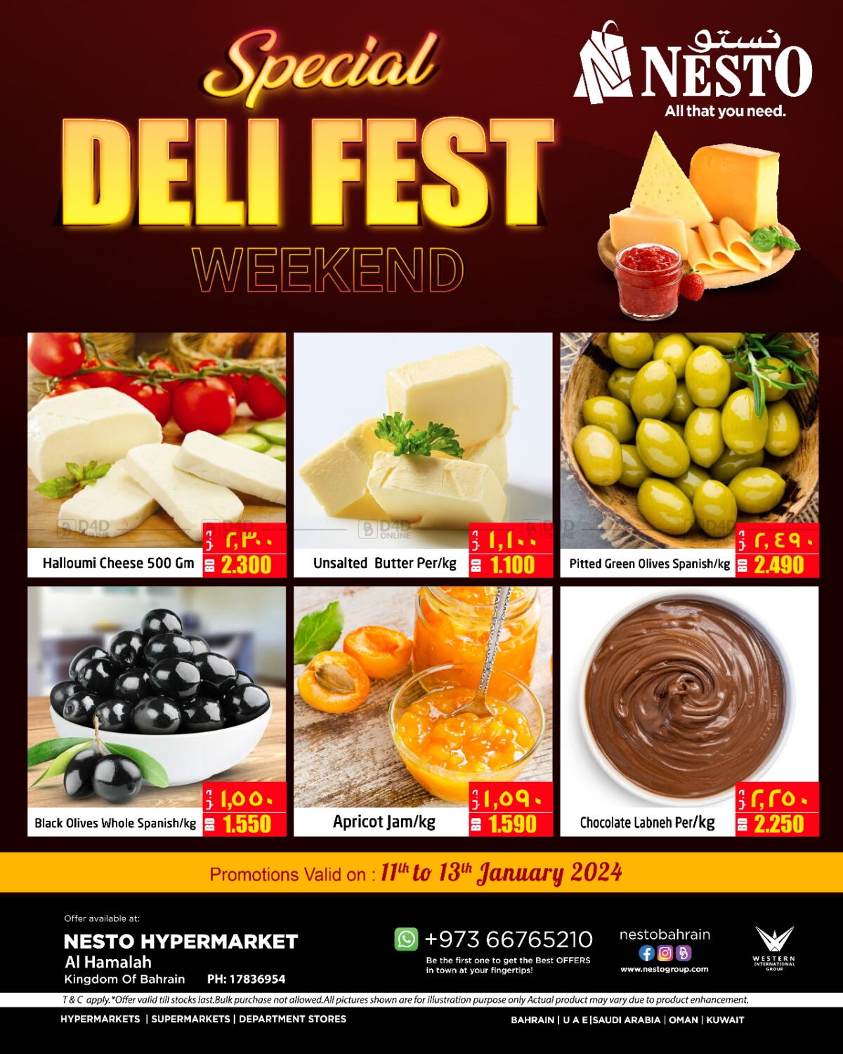 NESTO Deli Fest Weekend in Bahrain. Till 13th January