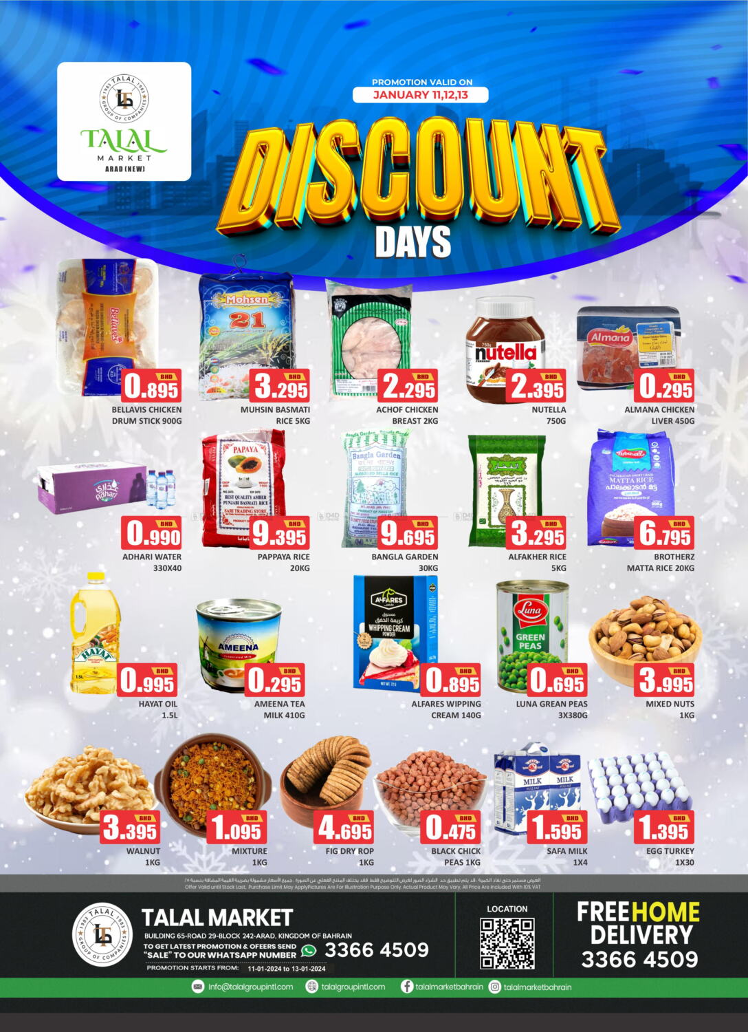 Talal Markets Arad (New) - Discount Days in Bahrain. Till 13th January