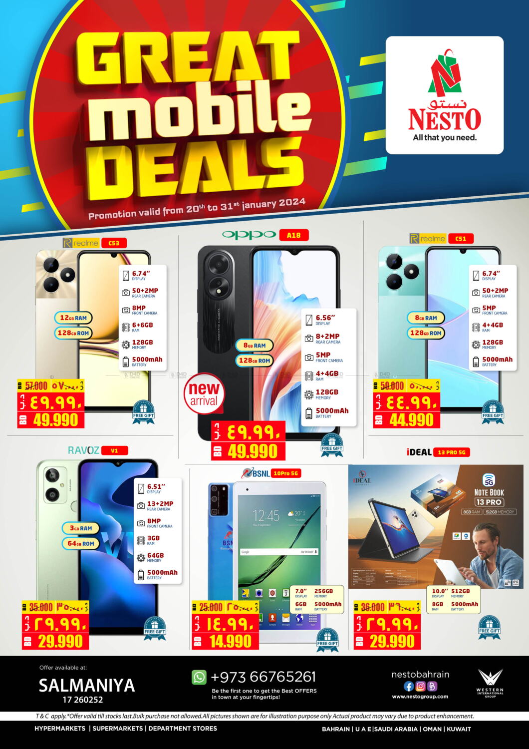 NESTO Great Mobile Deals In Bahrain Till 31st January nesto-great-mobile-deals-in-bahrain-till-31st-january