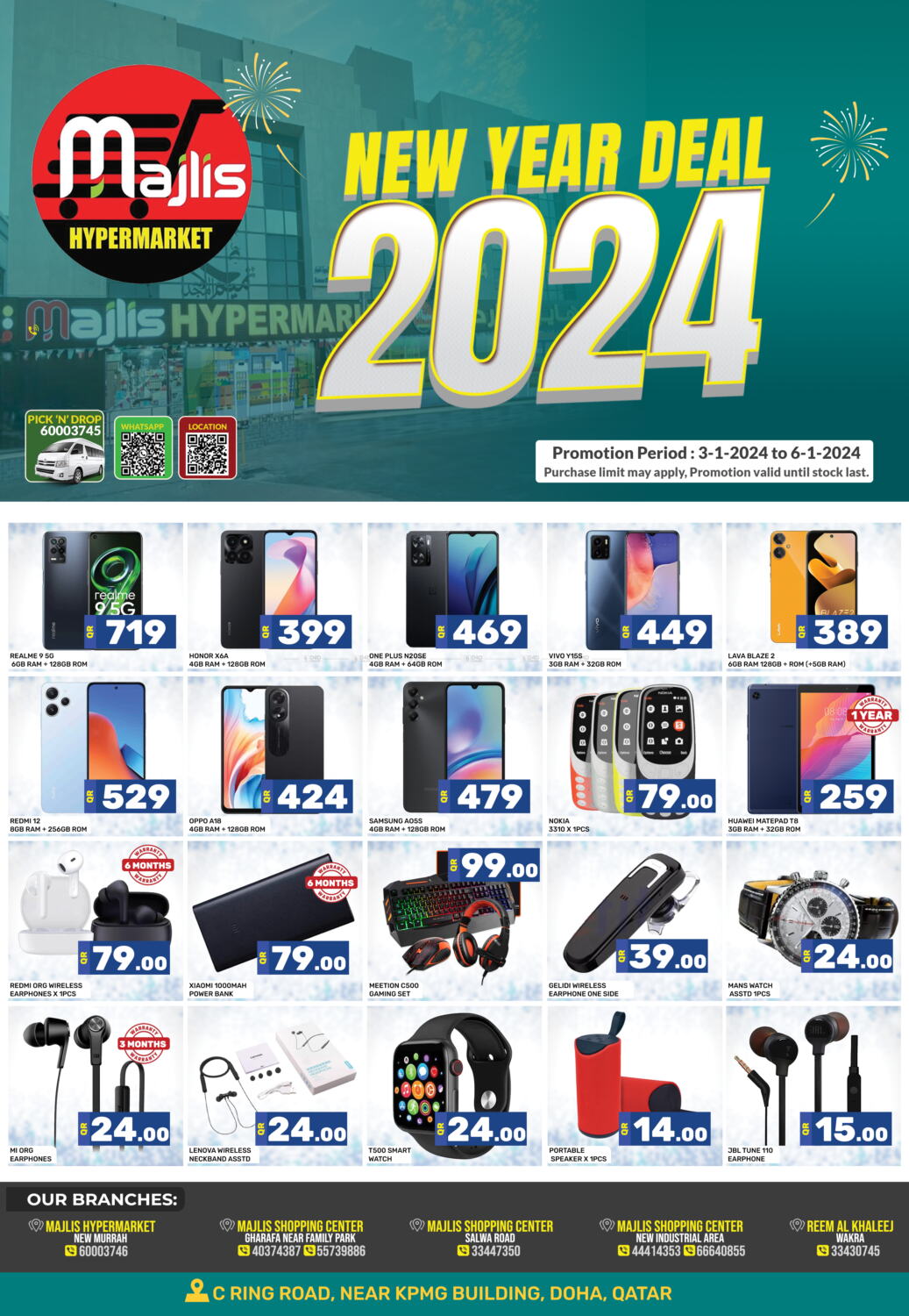 Majlis Hypermarket New Year Deal in Qatar - Doha. Till 6th January