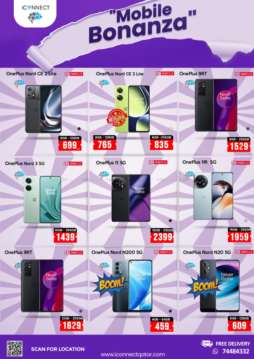 iCONNECT Mobile Bonanza Sale in Qatar Doha. Till 10th January