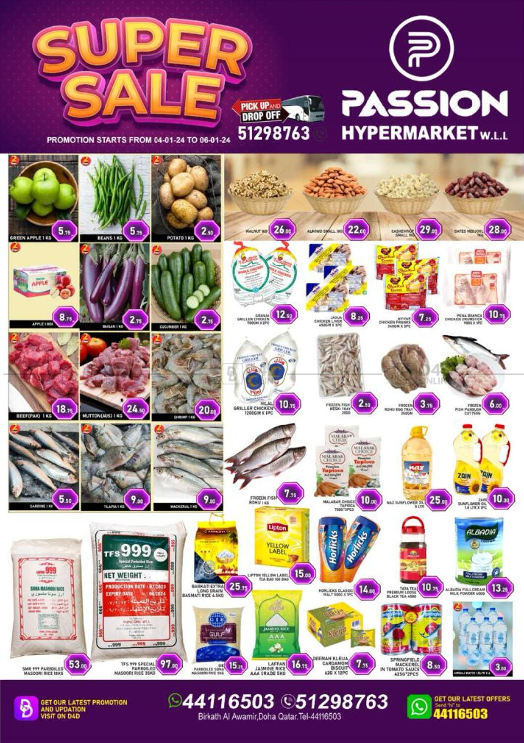 Passion Hypermarket Super Sale in Qatar Doha. Till 6th January