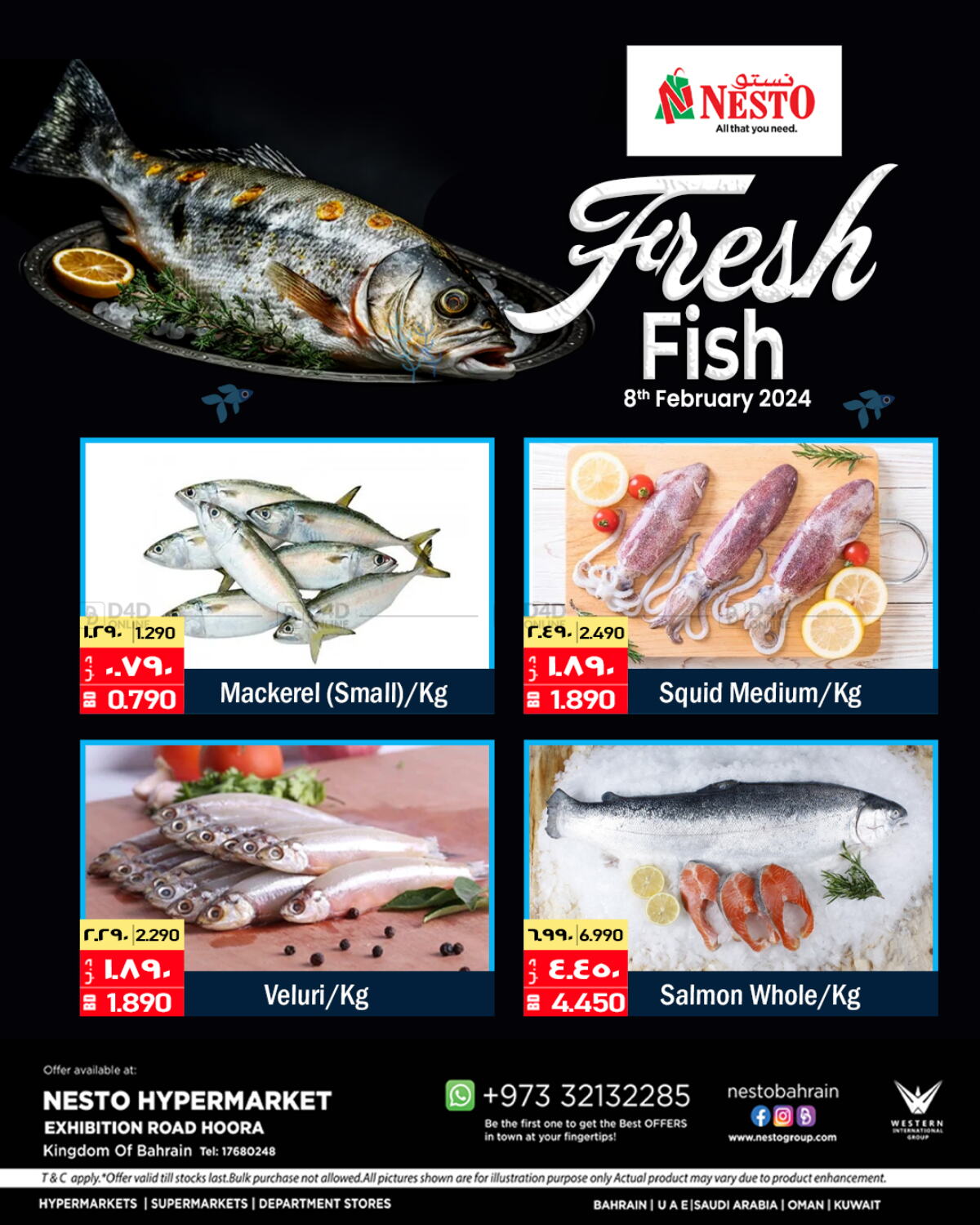 NESTO Fresh Fish in Bahrain. Only On 8th February