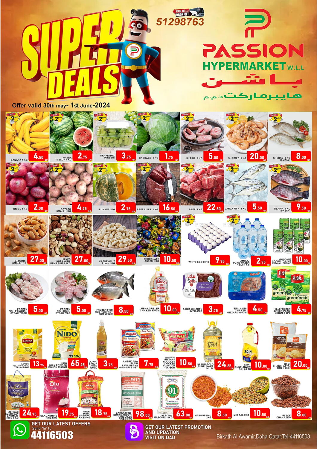 Passion Hypermarket Super Deals in Qatar Doha. Till 1st June