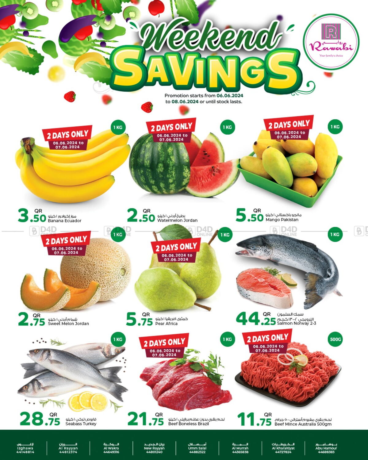 Rawabi Hypermarkets Weekend Savings In Qatar Doha Till 8th June