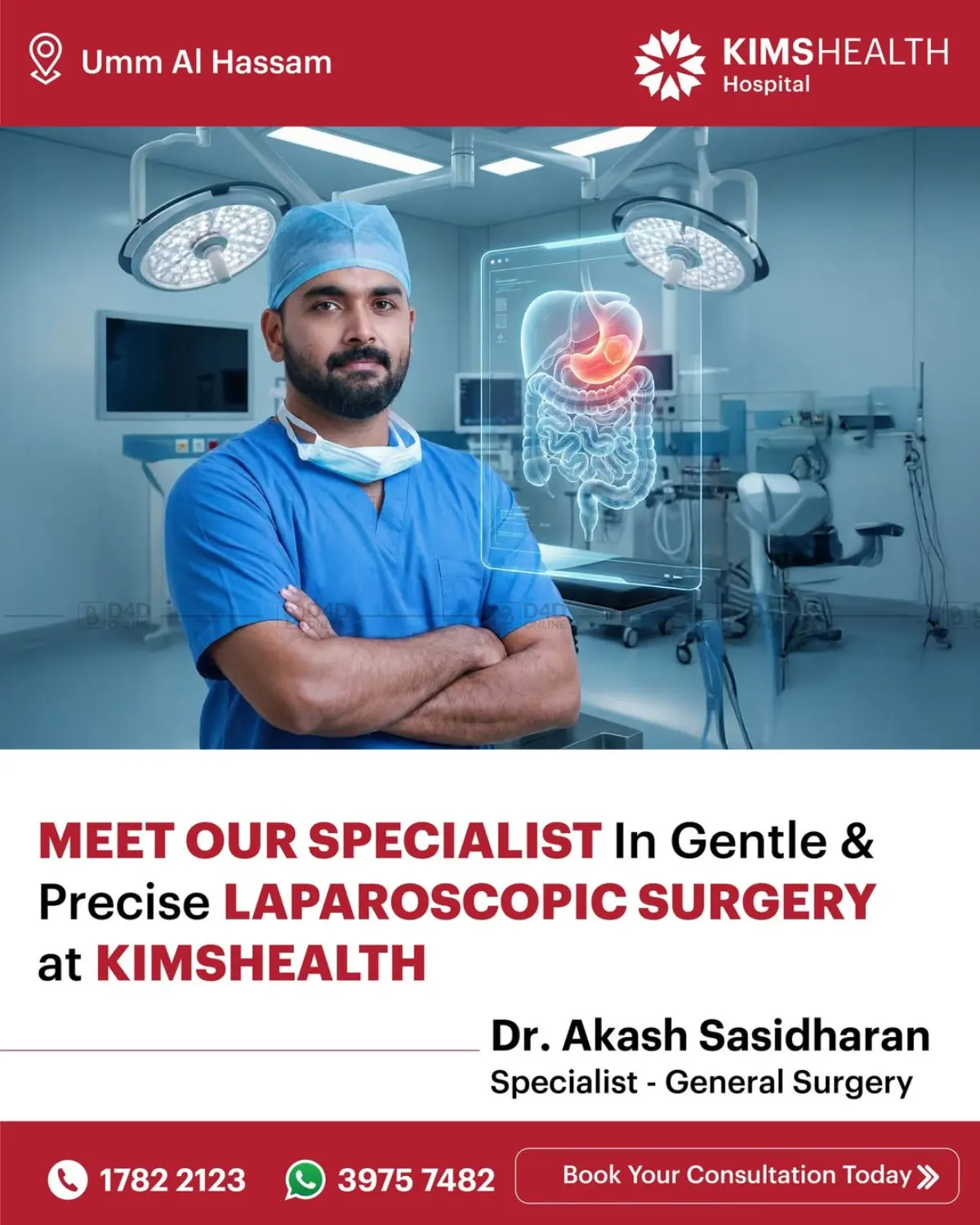 Meet Our Specialist in Gentle & Precise Laparoscopic Surgery At Kimshealth in Bahrain