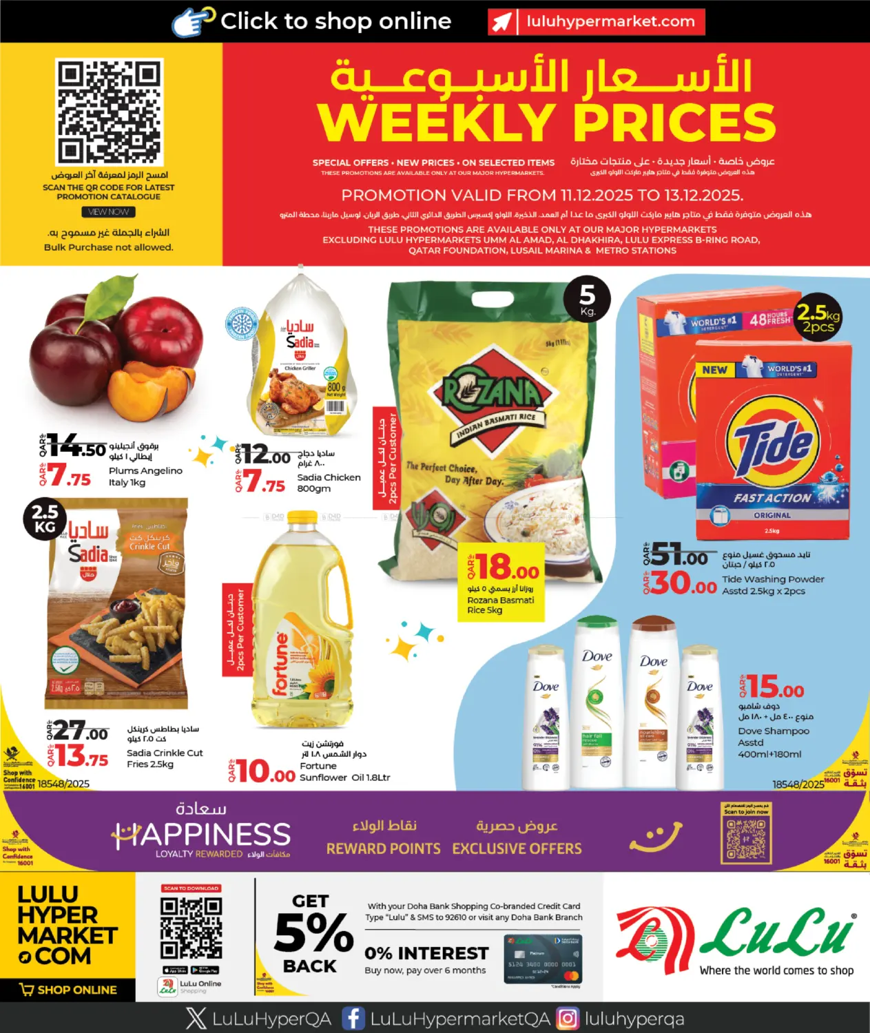 Weekly Prices in Al Wakra