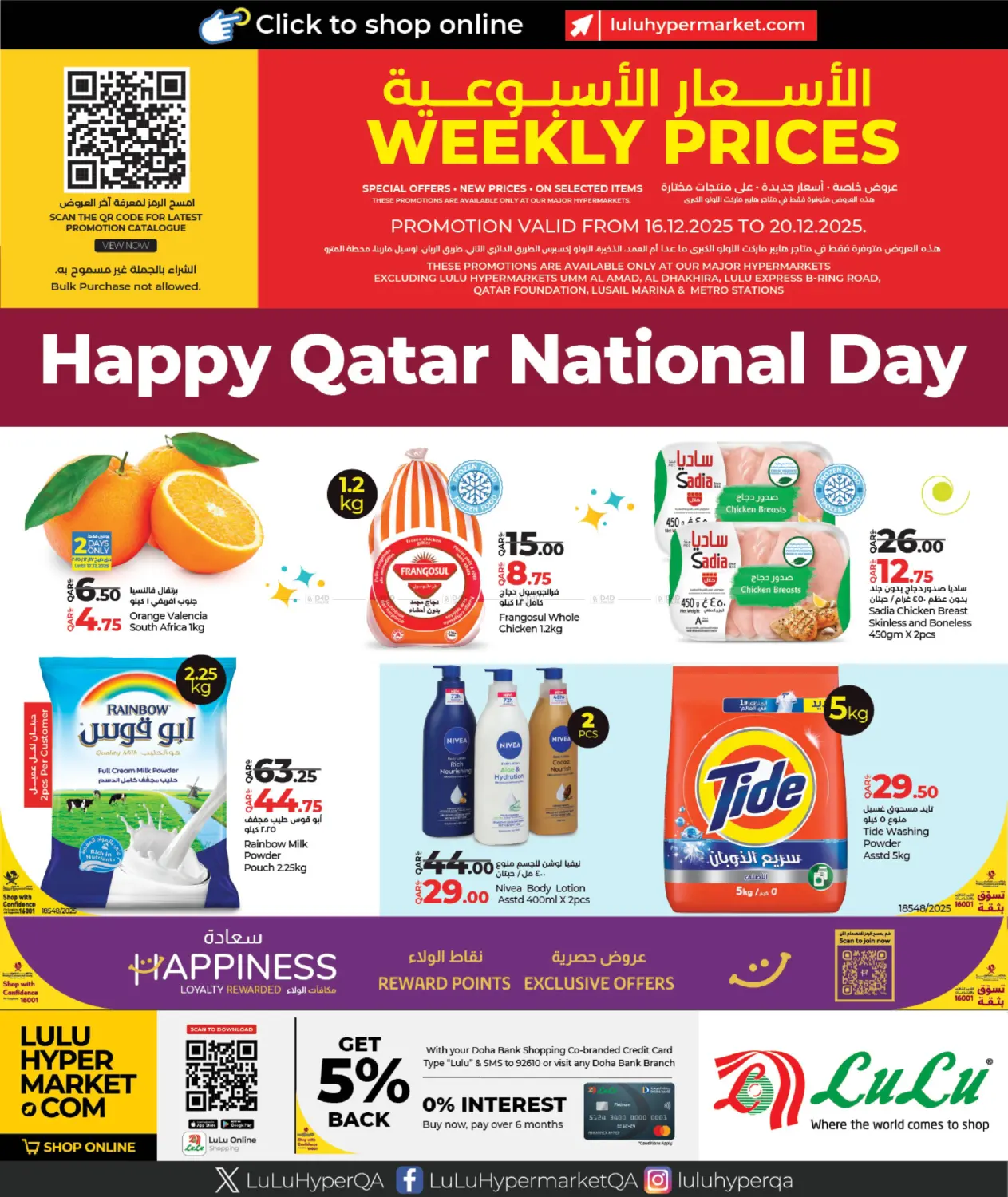 Weekly Prices in Al Rayyan