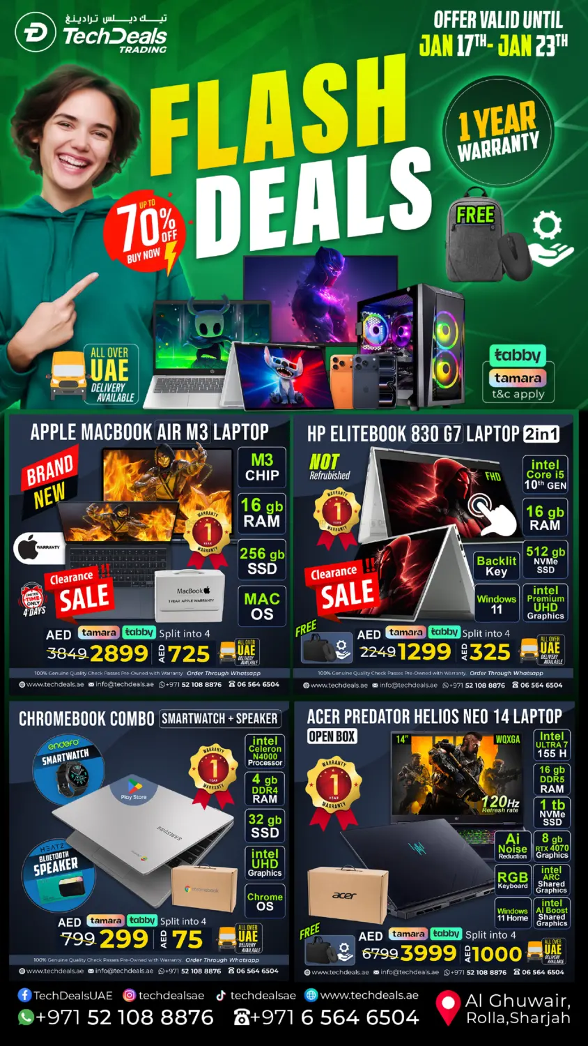 Flash Deals in الشارقة / عجمان