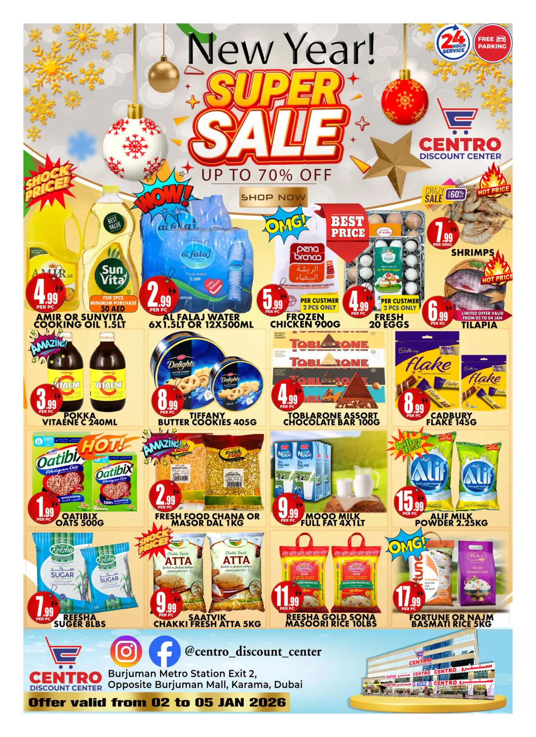 New Year! Super Sale in Dubai