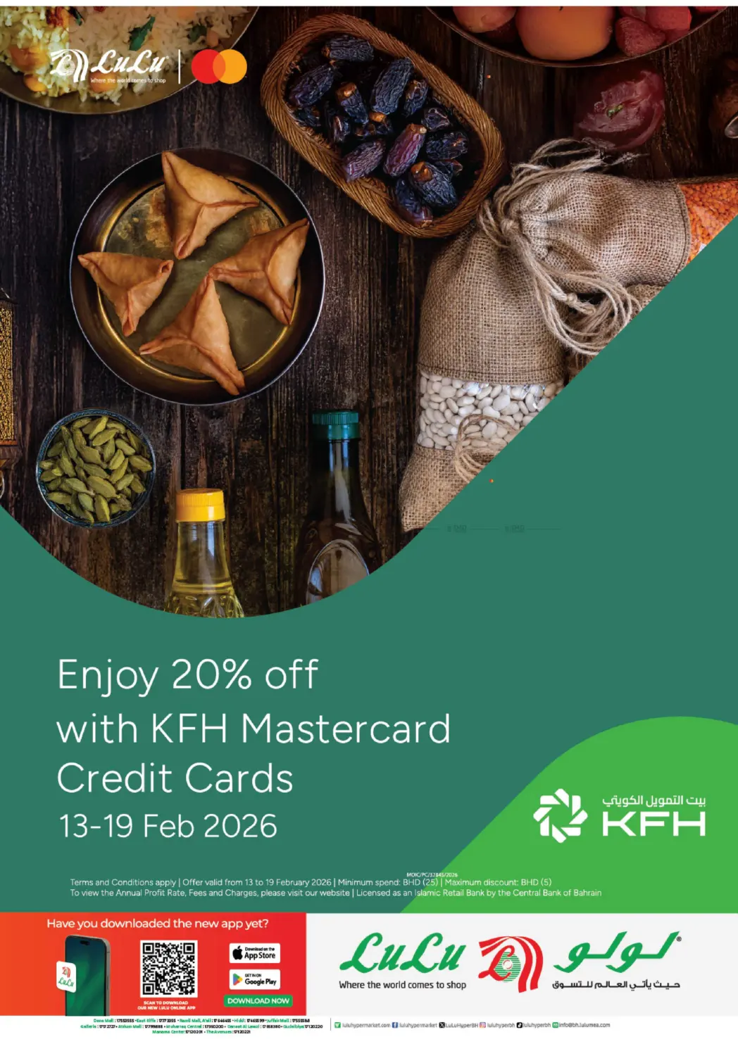Enjoy 20% Off With KFH Mastercard Credit Cards in Bahrain