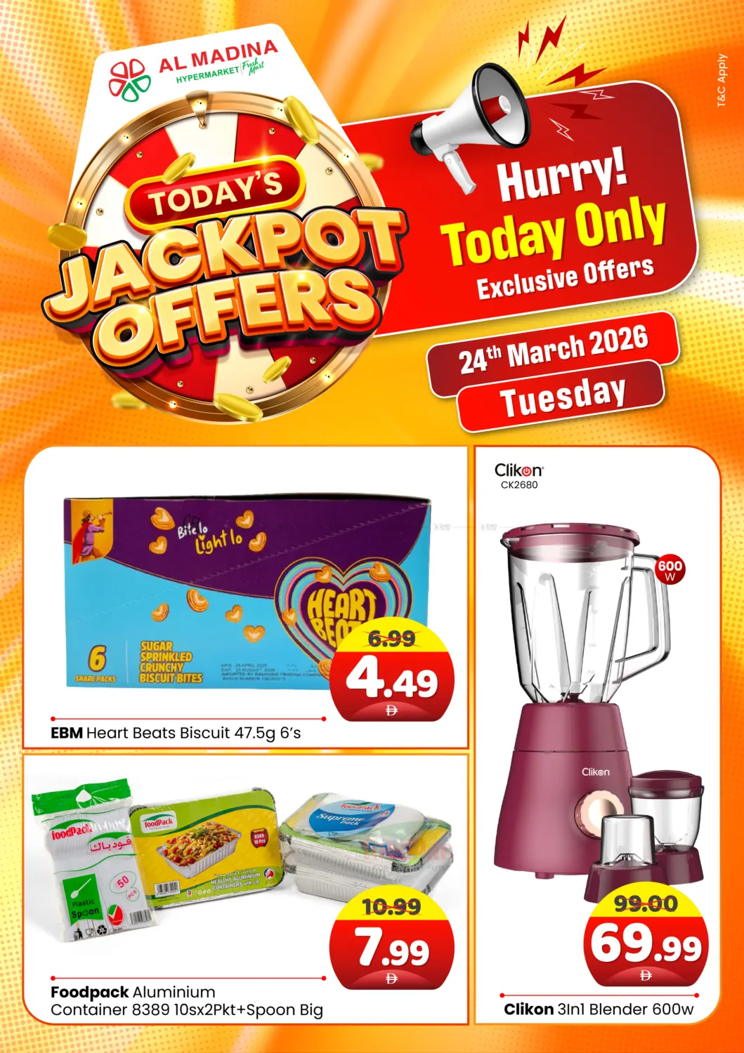 Today's Jackpot Offers in Abu Dhabi