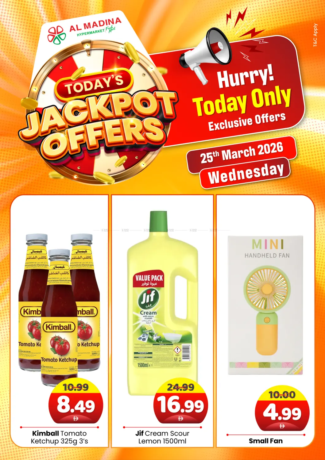 Today's Jackpot Offers in Abu Dhabi