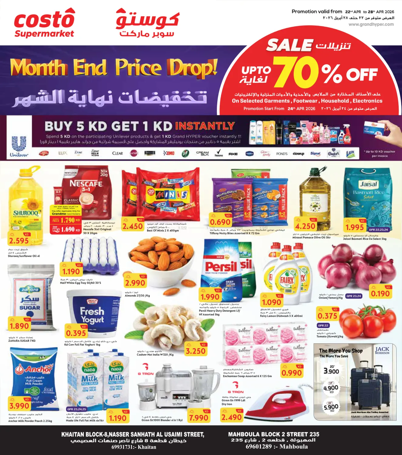 Month End Price Drop in Kuwait City