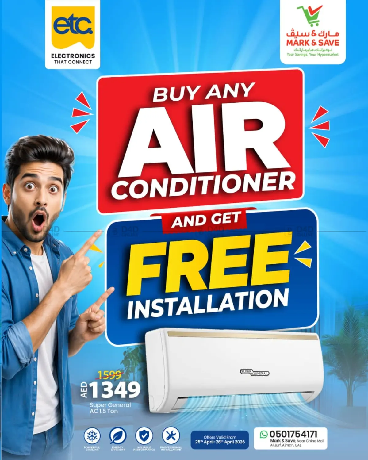 Buy Any Air Conditionar And Get Free Installation in Dubai
