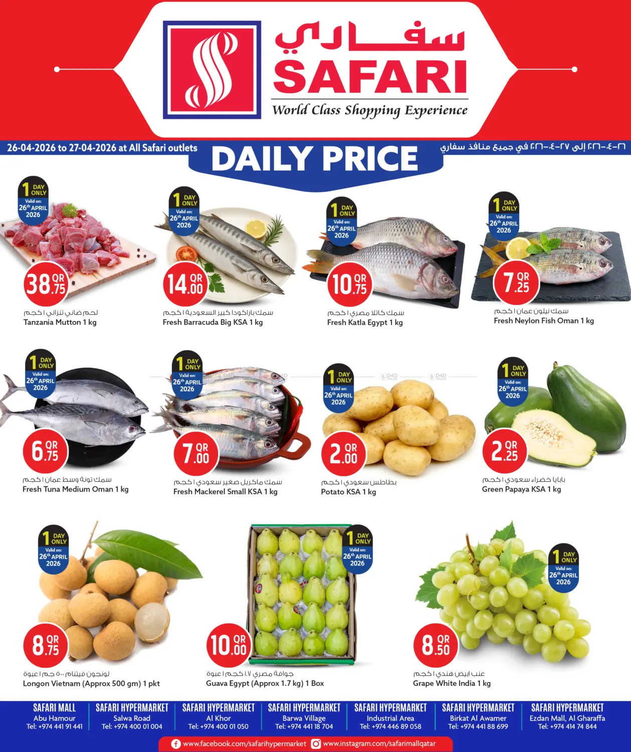 Daily Price in Al Shamal